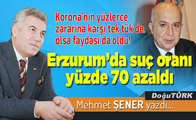 Erzurum’da suç oranı yüzde 70 azaldı
