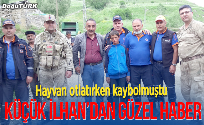 Erzurum'da dün kaybolan çocuk bulundu