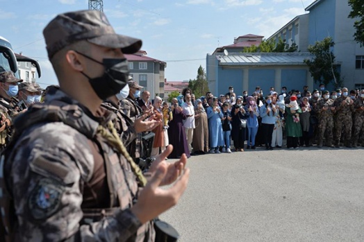 ERZURUM'DAKİ ÖZEL HAREKET POLİSLERİ EL-BAB'A UĞURLANDI