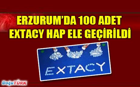 100 ADET EXTACY HAP ELE GEÇİRİLDİ