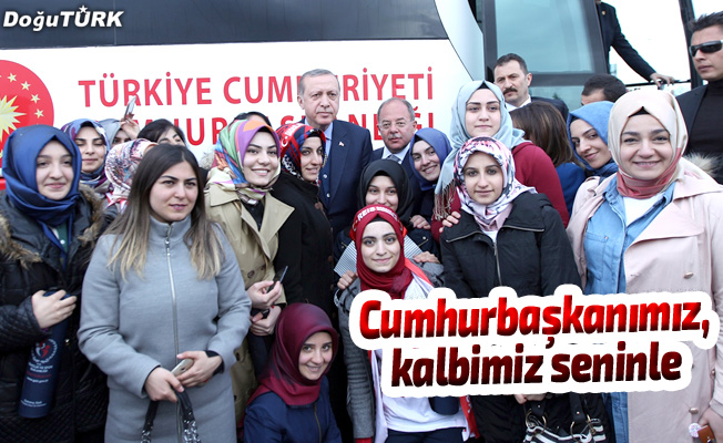 Erdoğan, Erzurum Valiliği’ni ziyaret etti