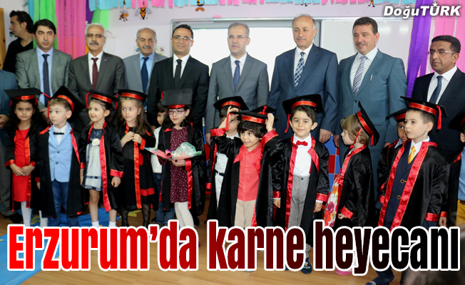 Erzurum'da, 165 bin 621 öğrenci karne aldı