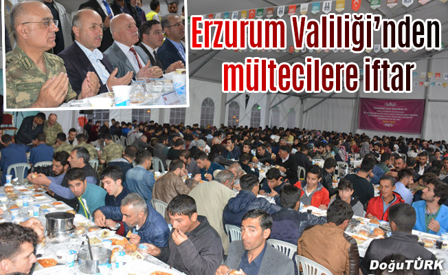 Erzurum Valiliği’nden mültecilere iftar yemeği
