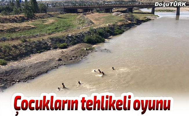 Erzurum'da çocukların tehlikeli oyunu