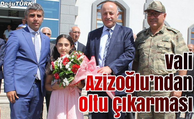 Vali Azizoğlu, Oltu'da incelemelerde bulundu