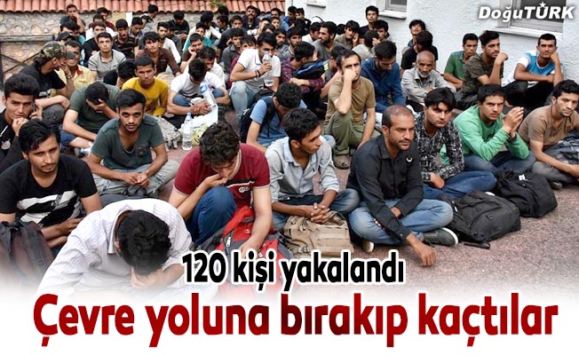 120 mülteci yol kenarında yakalandı