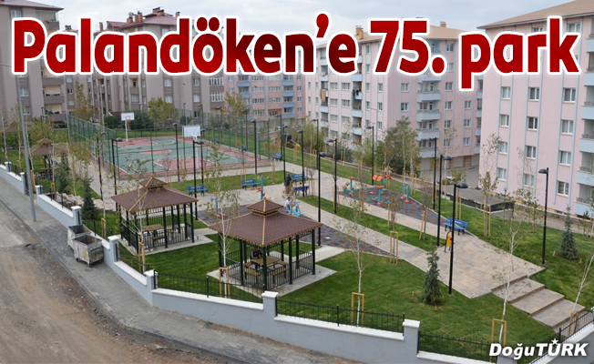 Palandöken Belediyesi 75’inci parkını yaptı