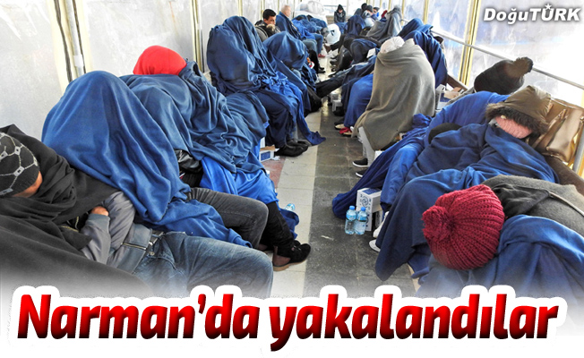 Erzurum’da 42 kaçak göçmen yakalandı