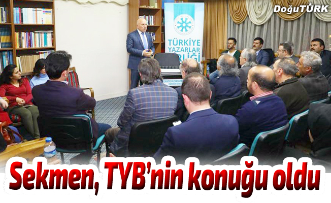 Başkan Sekmen, TYB Erzurum Şubesi’nin konuğu oldu