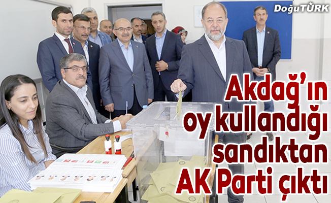 Akdağ'ın oy kullandığı sandıktan Erdoğan birinci çıktı