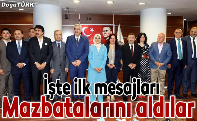 AK Parti Erzurum milletvekilleri mazbatalarını aldı