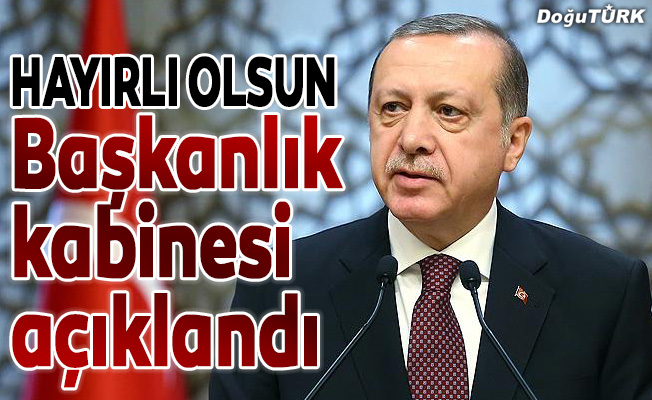 Erdoğan yeni yönetim sisteminin ilk kabinesini açıkladı