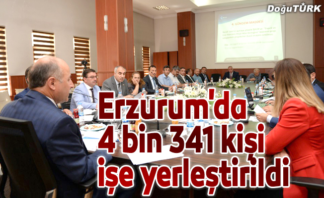 Erzurum'da 4 bin 341 kişi işe yerleştirildi