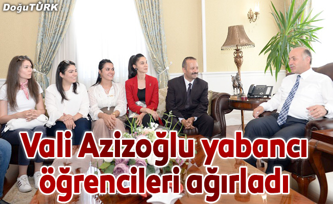 Vali Azizoğlu’na 17 ülkeden öğrenci ziyareti