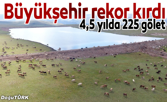 Büyükşehir gölet yapımında Türkiye rekoru kırdı