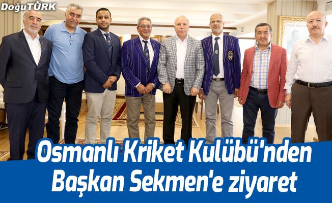 Osmanlı Kriket Kulübü'nden Sekmen'e ziyaret