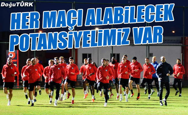BB Erzurumspor, Trabzonspor maçı hazırlıklarını sürdürüyor