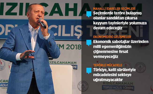 Cumhurbaşkanı Erdoğan'dan yerel seçim açıklaması