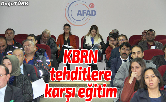 Erzurum'da KBRN tehditlere karşı eğitim