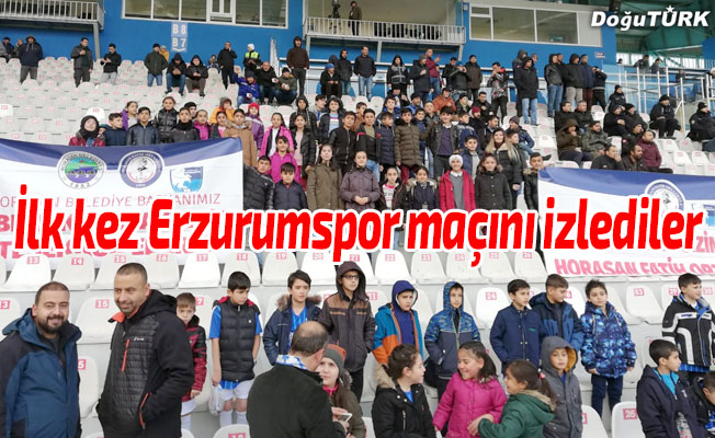 İlk kez BB Erzurumspor maçını izlediler