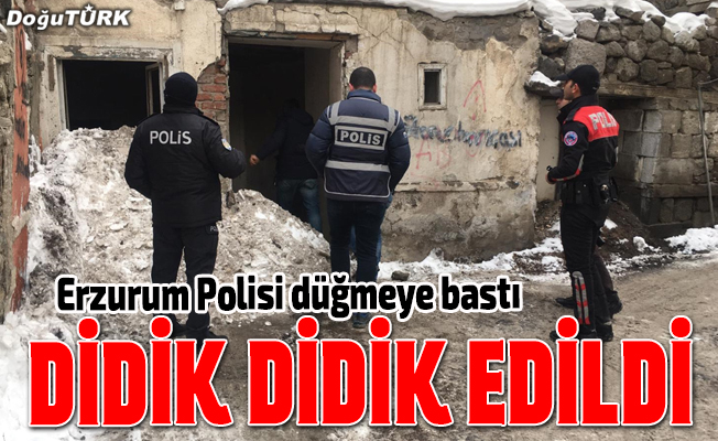 Erzurum polisinden denetim