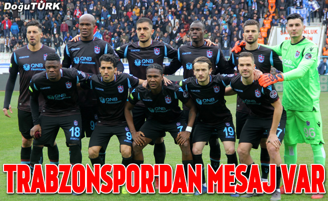 Trabzonspor'dan, Erzurumspor'a teşekkür