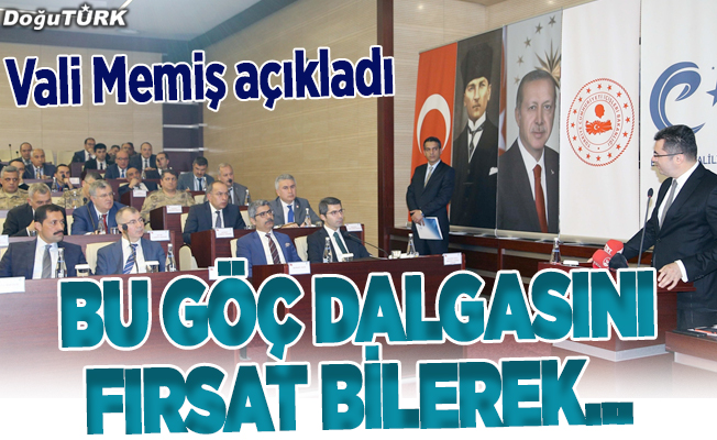 Erzurum'da "Düzensiz Göçle Mücadele" toplantısı