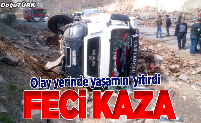Erzurum'da feci kaza: 1 ölü