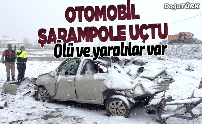 Erzurum'da otomobil şarampole devrildi: 1 ölü, 2 yaralı