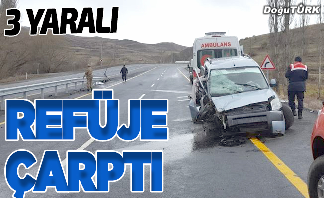 Oltu’da trafik kazası: 3 yaralı