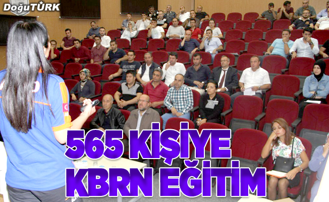 Erzurum'da 565 kişiye KBRN eğitimi