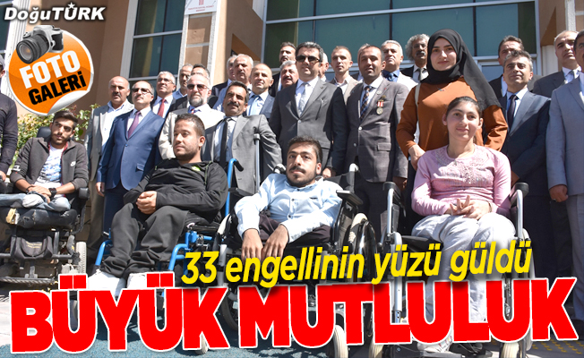 Erzurum'da engellilerin tekerlekli sandalye mutluluğu