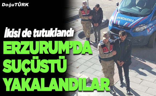 Erzurum'da, suçüstü yakalandılar