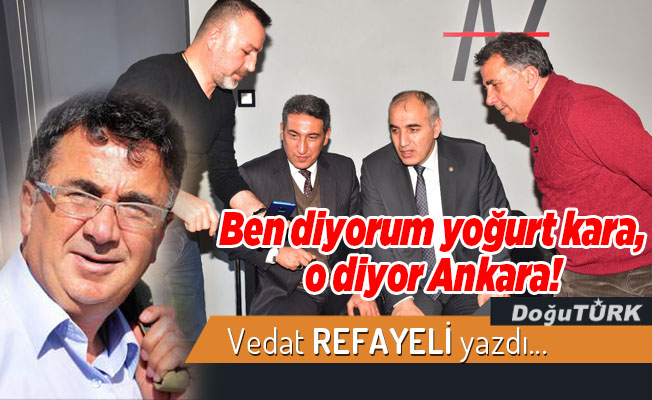 Ben diyorum yoğurt kara, o diyor Ankara!