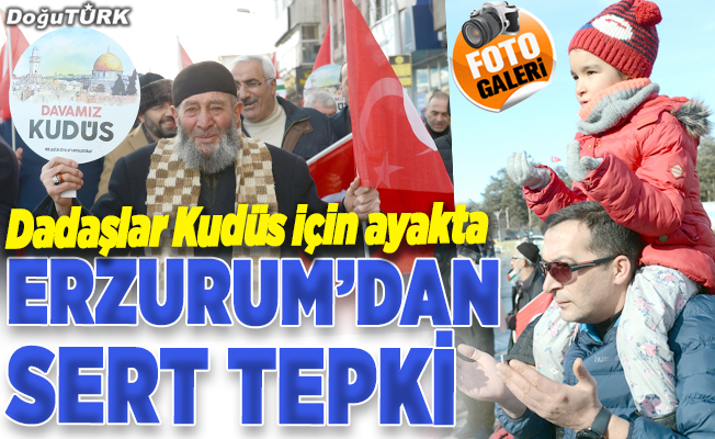 Erzurum'da ABD'nin sözde barış planı protesto edildi