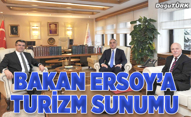 Vali Memiş ile Başkan Sekmen'den Bakan Ersoy'a turizm sunumu