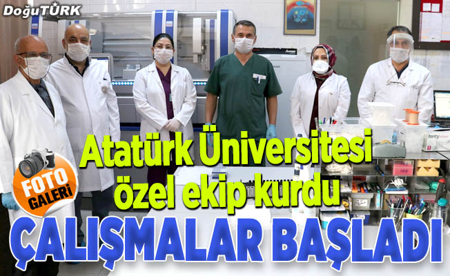 Atatürk Üniversitesi özel ekip kurdu