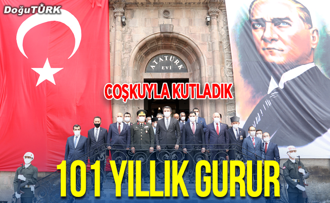 Atatürk'ün Erzurum'a gelişinin 101. yıl dönümü törenle kutlandı