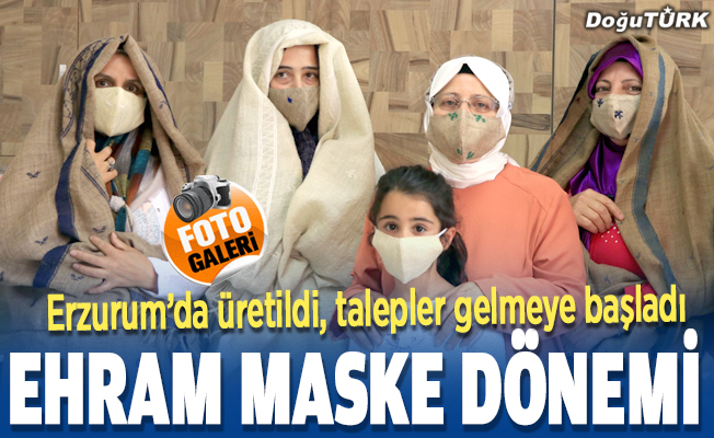 Erzurum'un asırlık kumaşı "ehram"dan maske üretiliyor