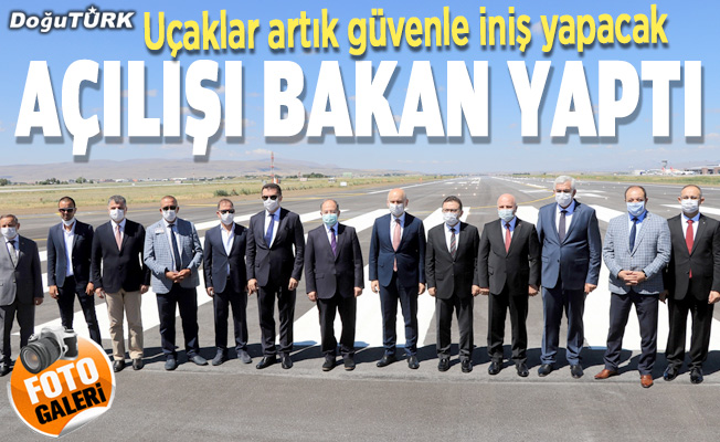 Erzurum’da havalimanı pist sorunu tarih oldu