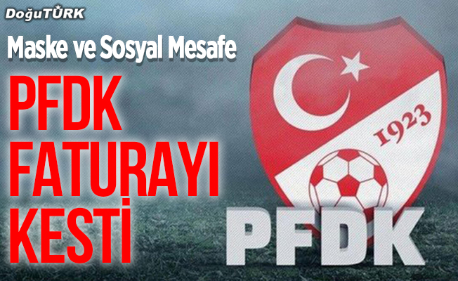 PFDK'den TFF 1. Lig kulüplerine sosyal mesafe ve maske cezası