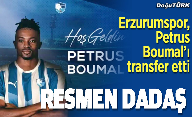 Erzurumspor, Petrus Boumal’ı transfer etti