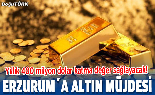 Erzurum’a altın rezervi müjdesi