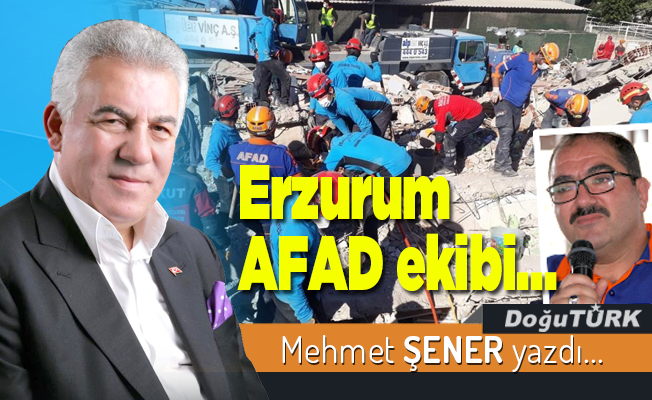 Erzurum AFAD ekibi…