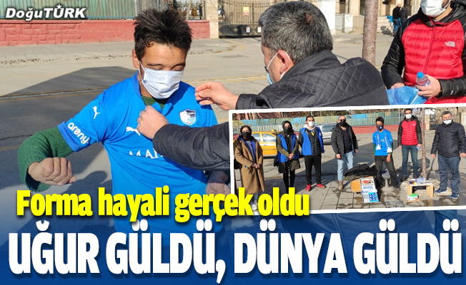 Mendil satan engelli Uğur'un Erzurumspor forması hayali gerçek oldu