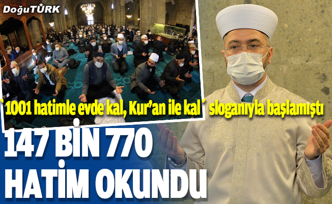 Erzurum'un 5 asırlık geleneği "1001 Hatim" tamamlandı