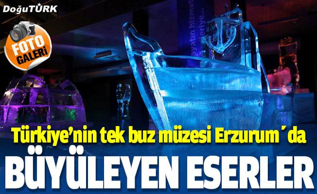 "Türkiye'nin tek buz müzesi" ziyaretçilerini adeta kutuplarda gezintiye çıkarıyor