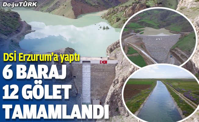 DSİ Erzurum'a 18 yılda 6 baraj ve 12 gölet kazandırdı