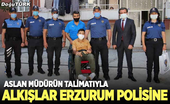 Alkışlar Erzurum polisine