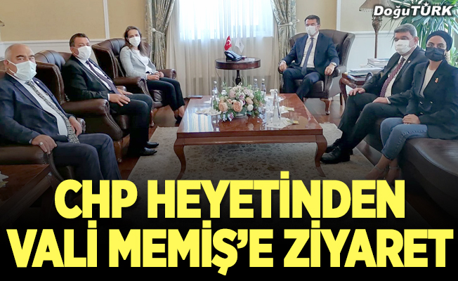 CHP Genel Başkan Yardımcısı İlgezdi, Vali Memiş'i ziyaret etti